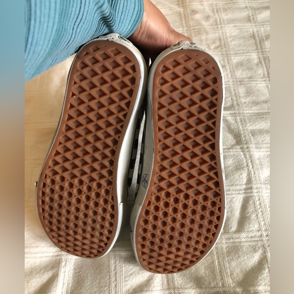 Vans  checkered hand painted mushrooms Women 7.5 - Picture 5 of 8